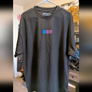 This is an 88rising "Rising" logo black t-shirt. 